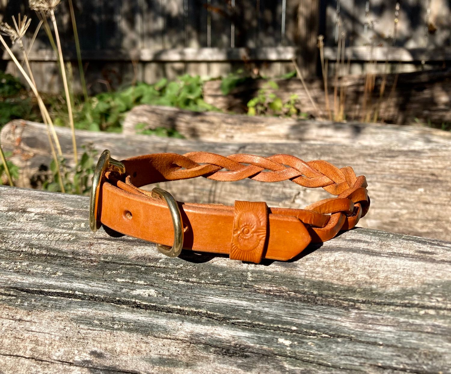 Braided Leather Collar