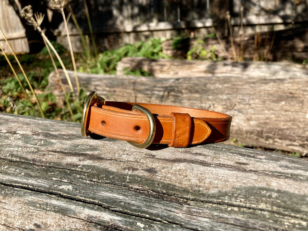 Classic Leather Collar – Personalized with Your Dog's Name