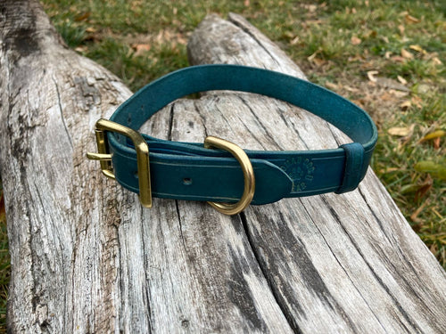 Classic Leather Collar – Personalized with Your Dog's Name