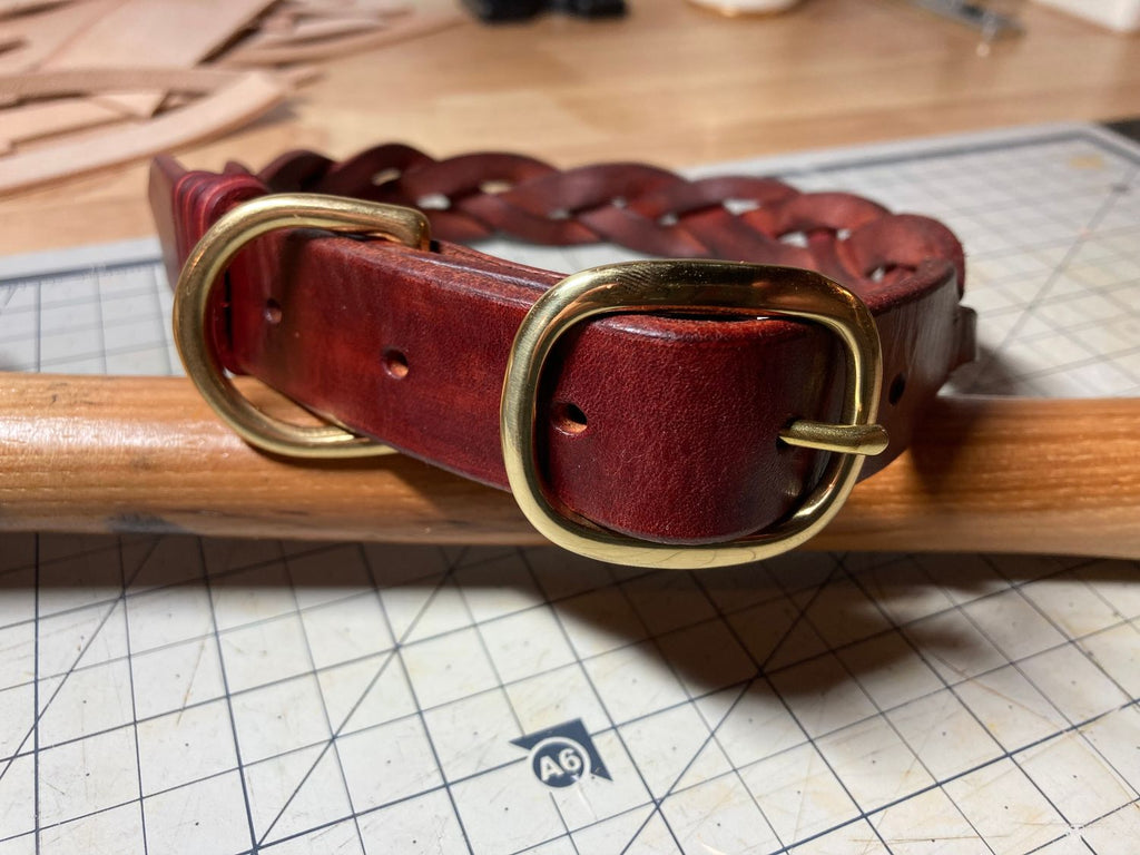 Braided Leather Collar
