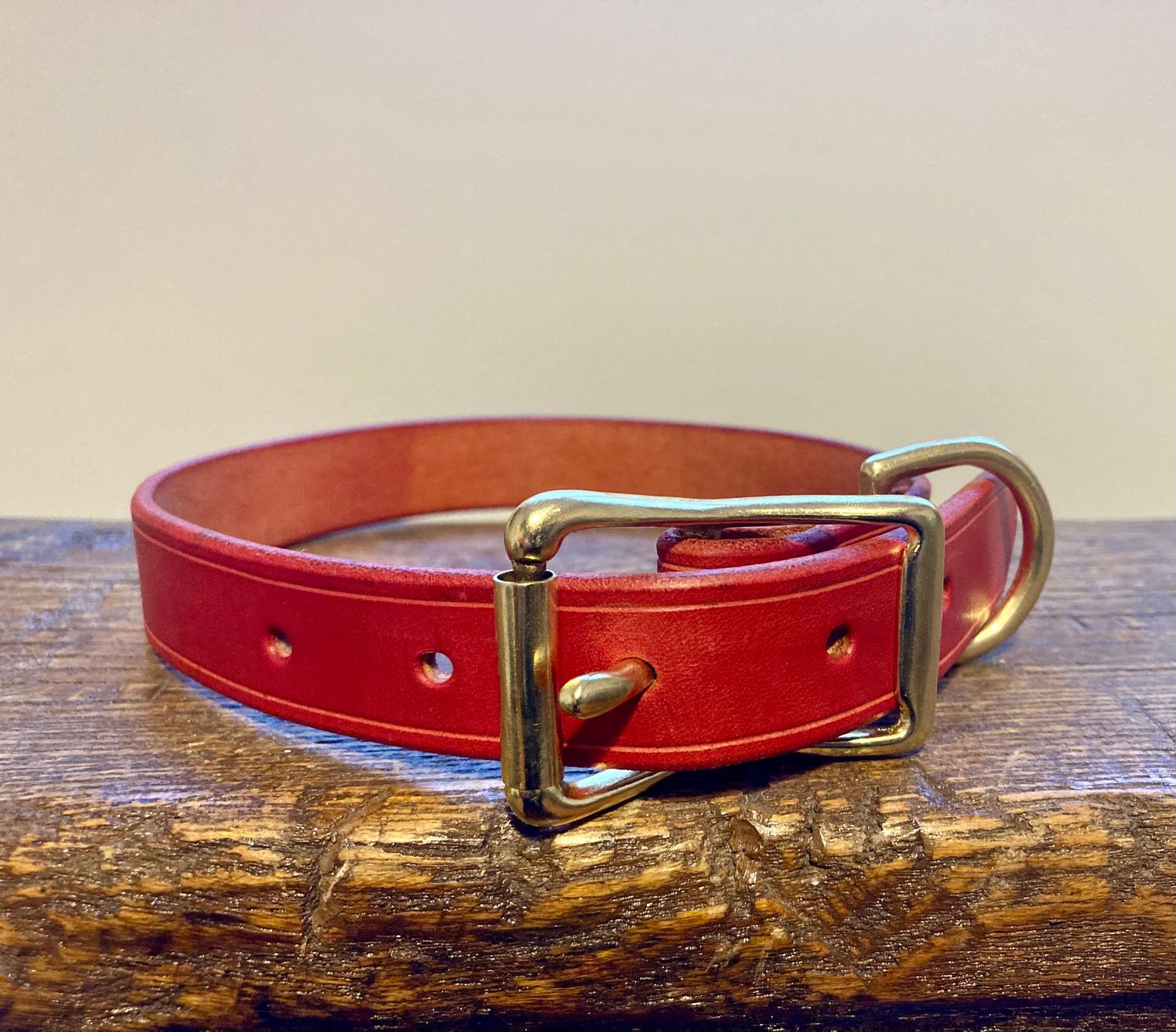Classic Leather Collar – Personalized with Your Dog's Name