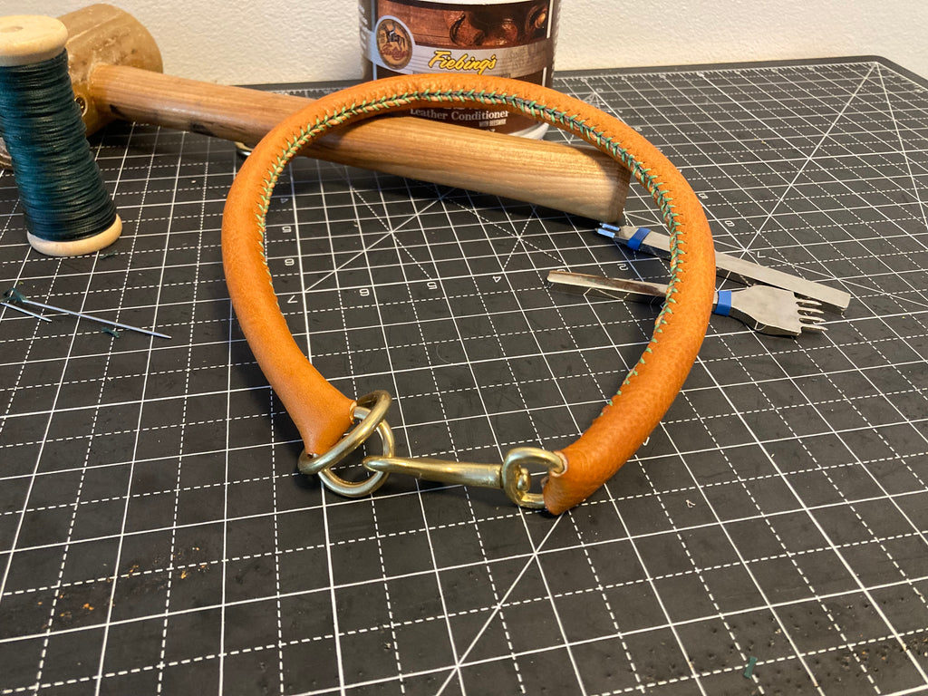 Rolled Leather Collar / Slip Collar