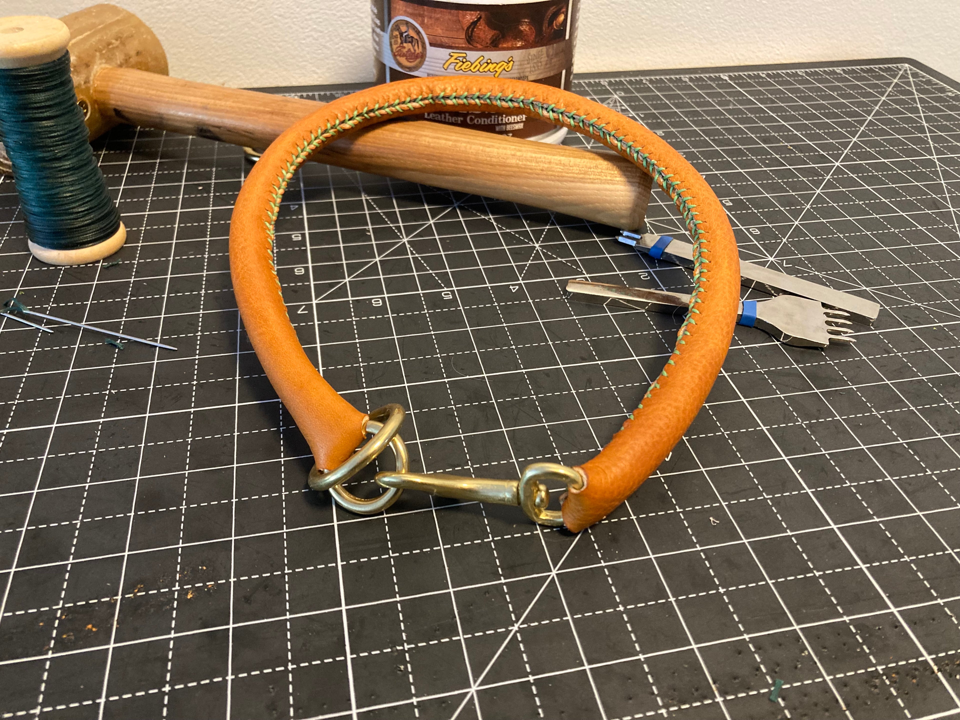 Rolled Leather Collar / Slip Collar