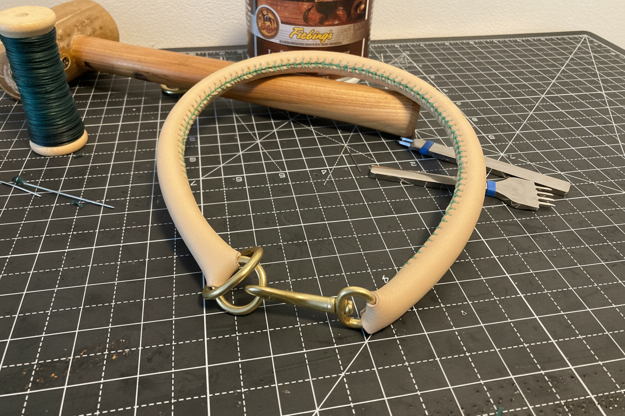 Rolled Leather Collar / Slip Collar