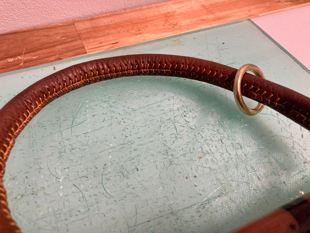 Rolled Leather Collar / Slip Collar
