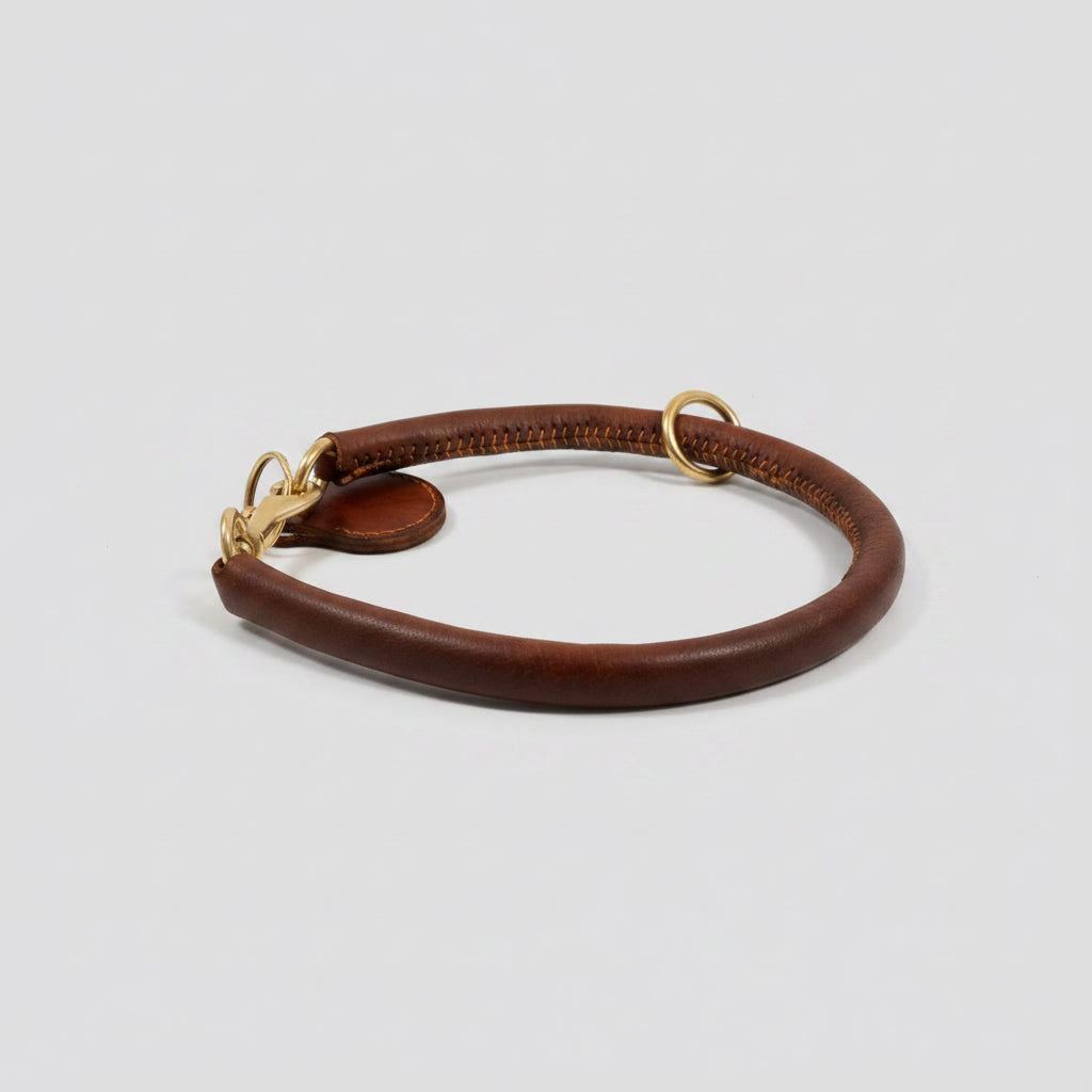 Rolled Leather Collar / Slip Collar