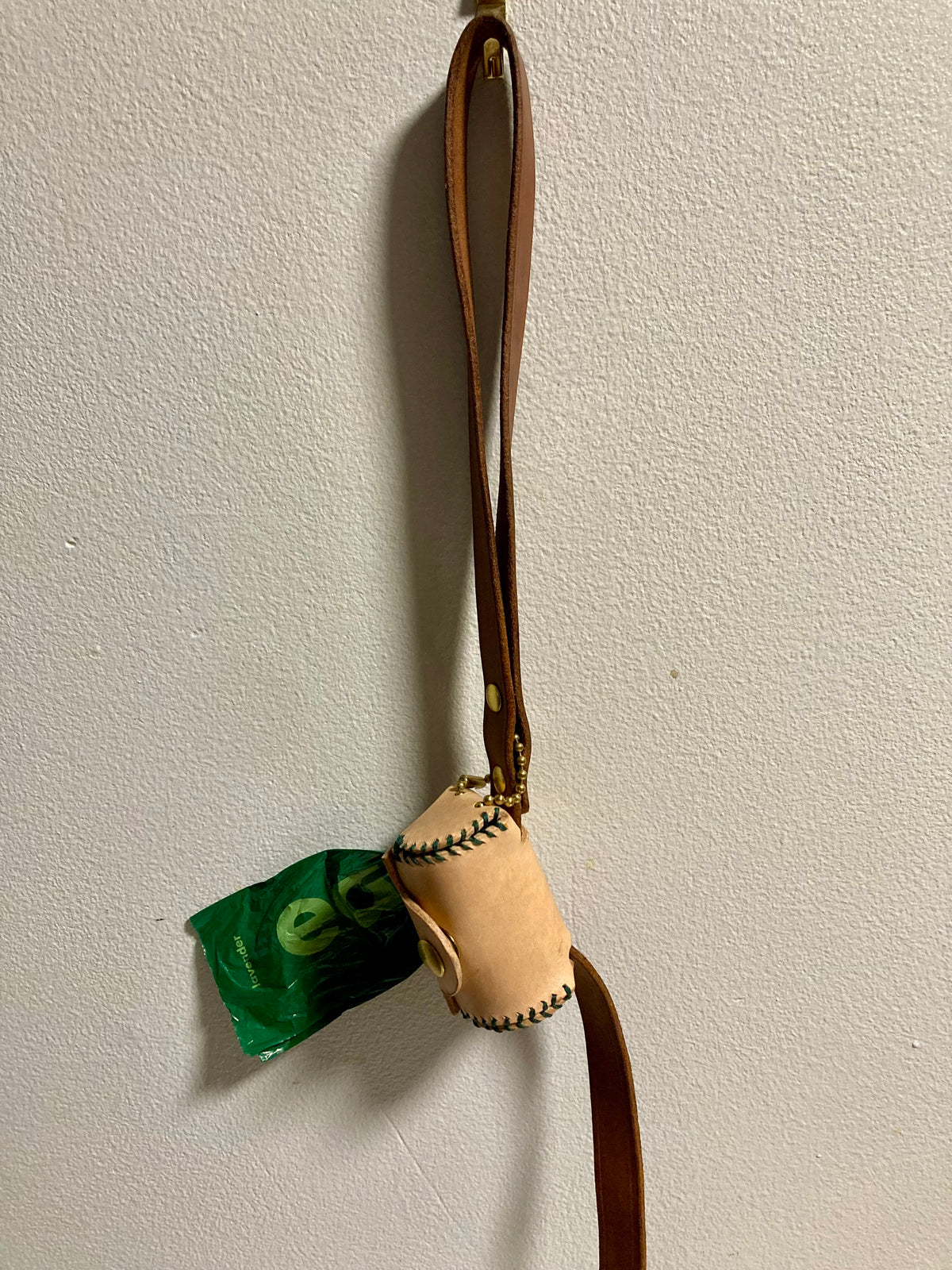Leather Poop Bag Dispenser