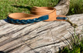 Heavy-Duty Leather Leash w/Braided Accent