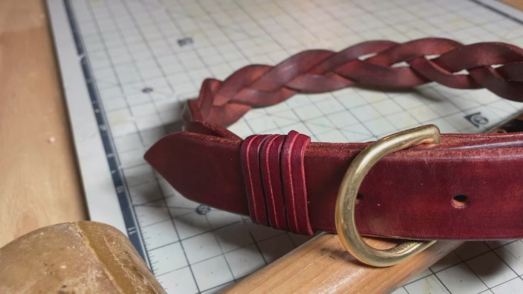 Braided Leather Collar